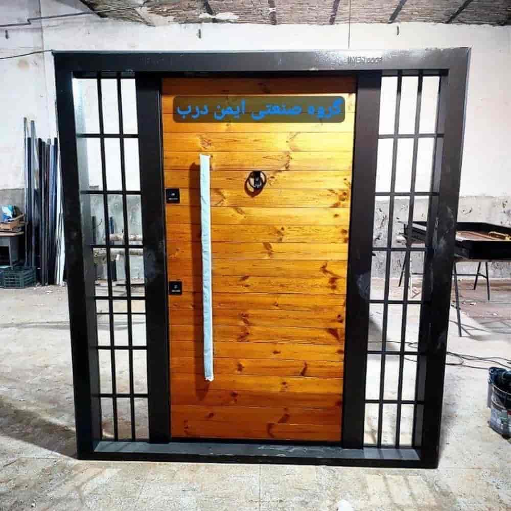 درب ضد سرقت لابی با چوب